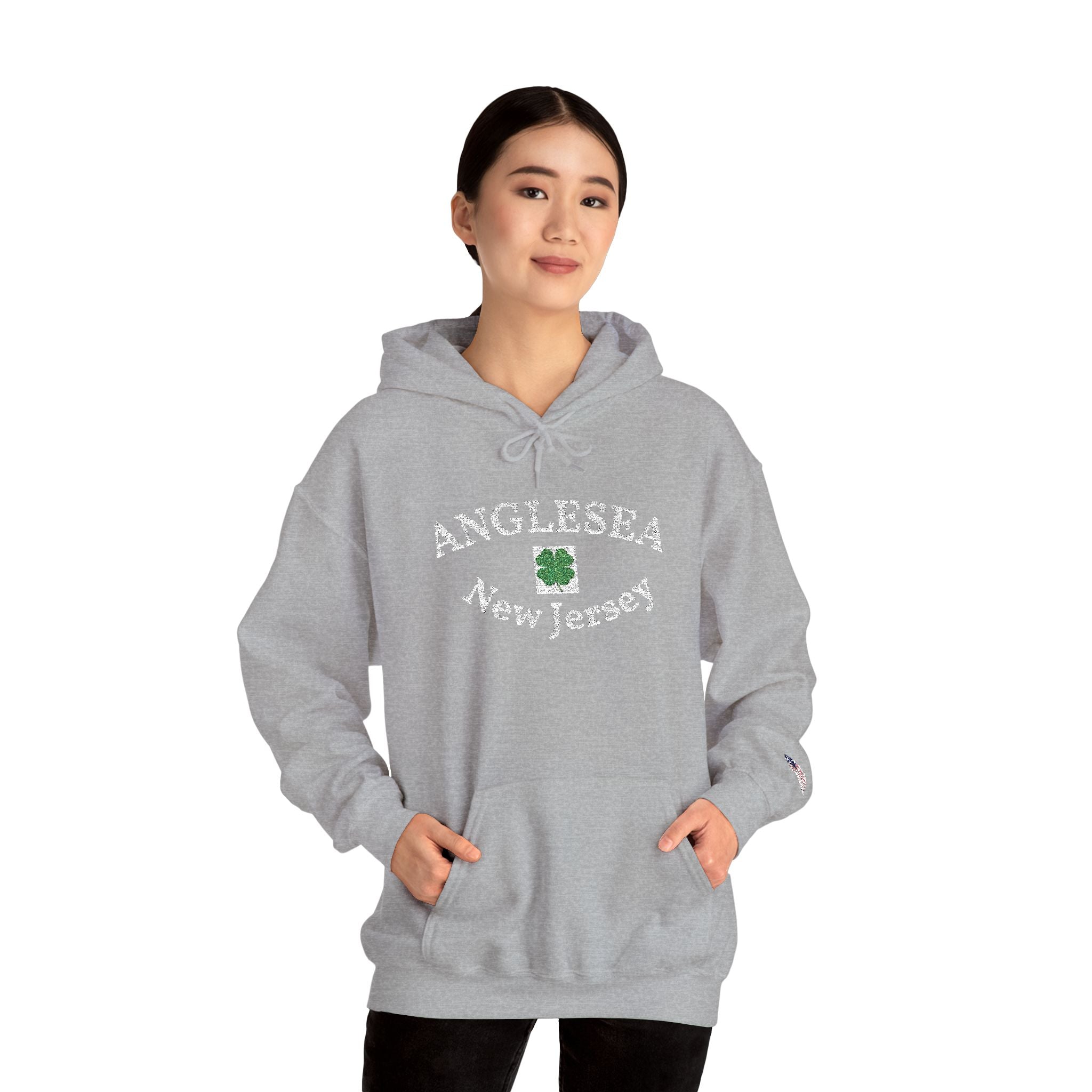 Embroidered Anglesea NJ Hooded Sweatshirt