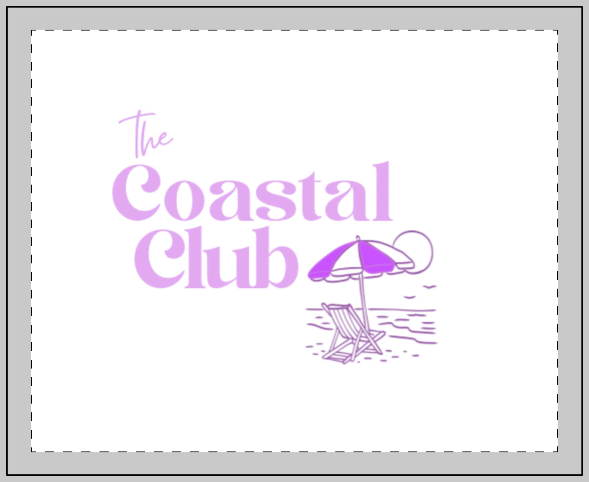 Coastal Club Glass Candle — Beachy Scented 11oz Candle (The Coastal Club)