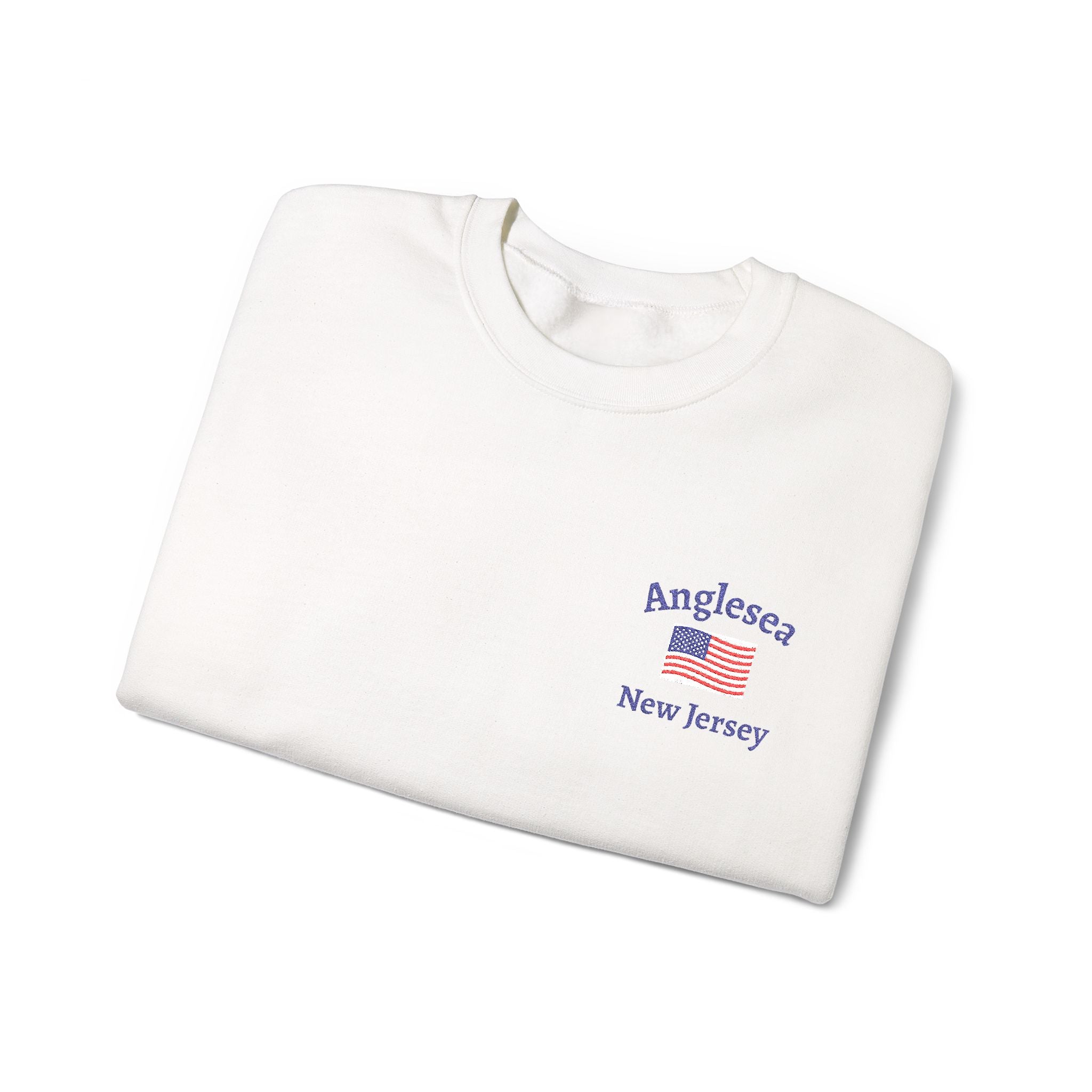 Anglesea New Jersey Crewneck Sweatshirt — Coastal Vintage Graphic