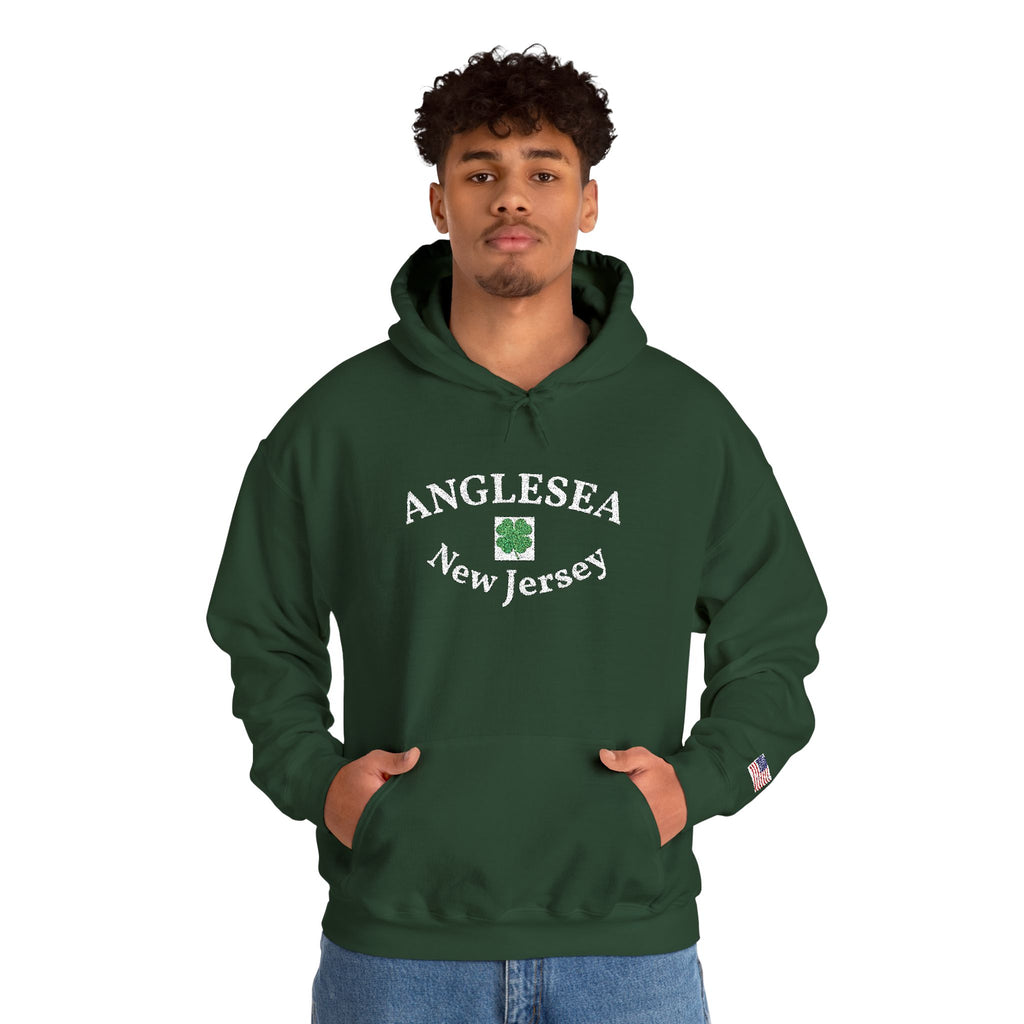 Embroidered Anglesea NJ Hooded Sweatshirt