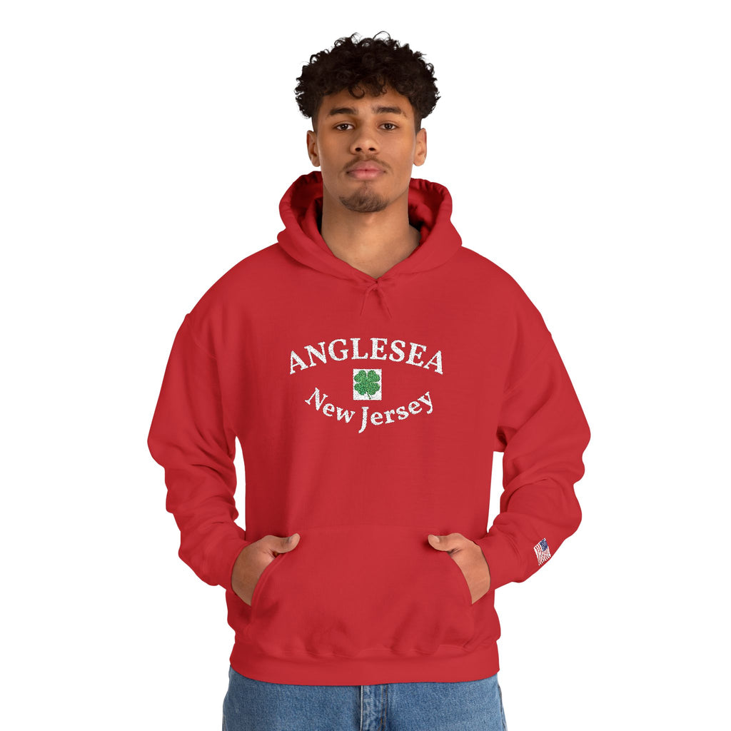 Embroidered Anglesea NJ Hooded Sweatshirt