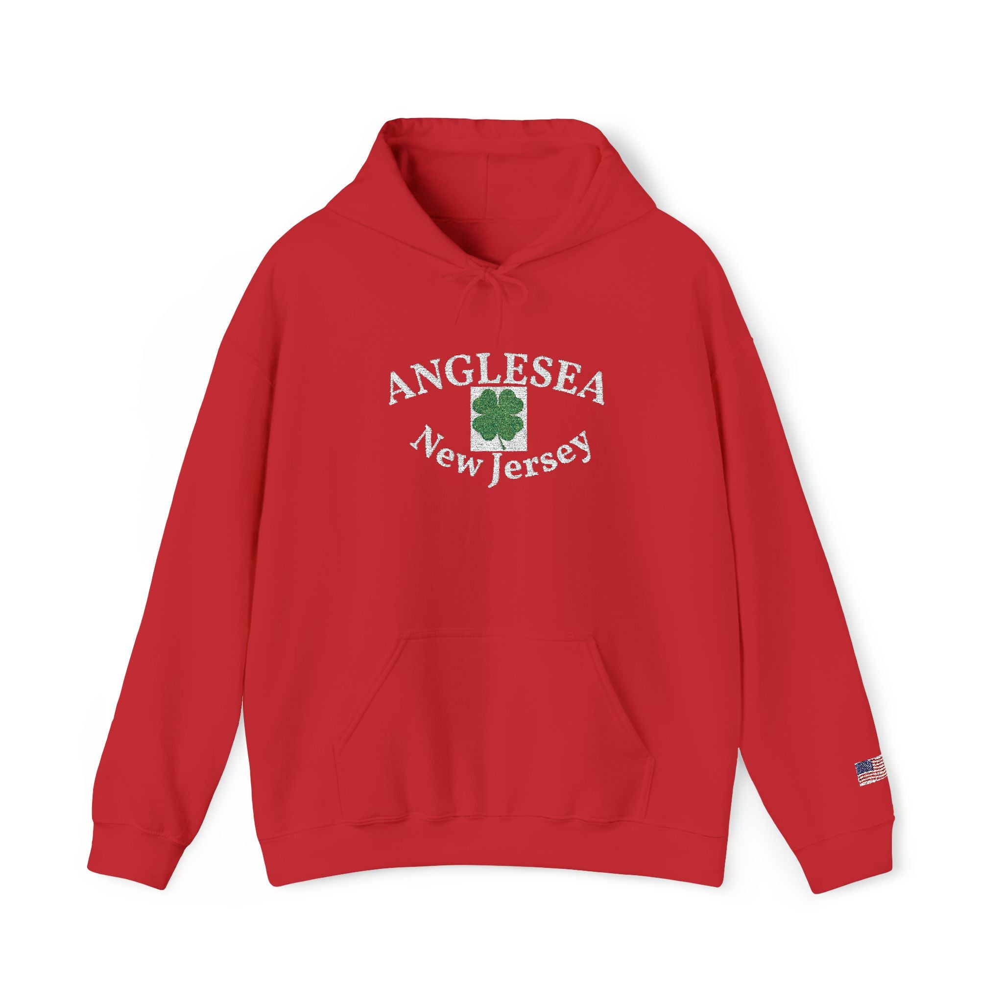 Embroidered Anglesea NJ Hooded Sweatshirt