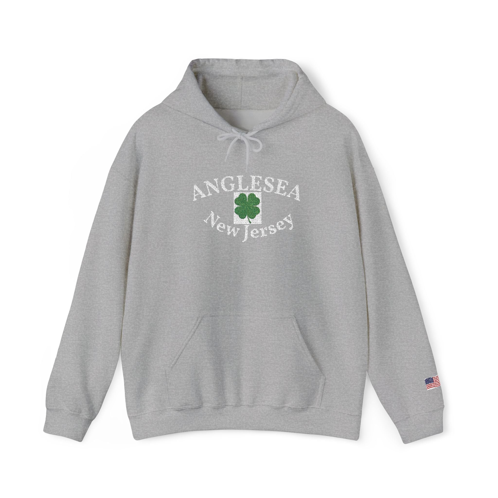 Embroidered Anglesea NJ Hooded Sweatshirt
