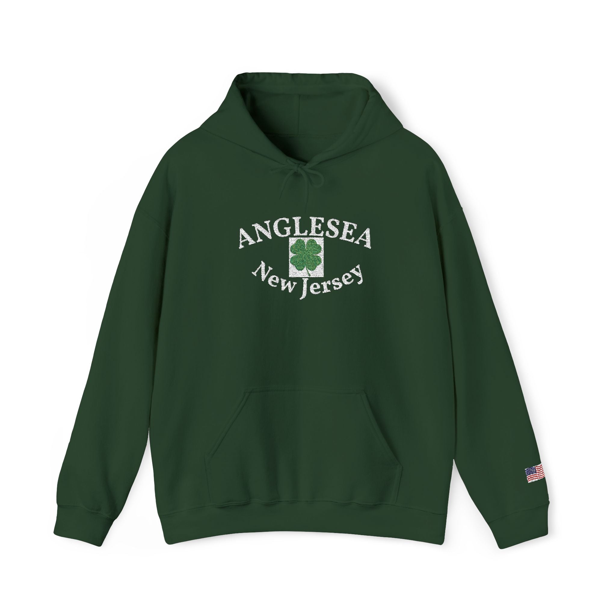 Embroidered Anglesea NJ Hooded Sweatshirt
