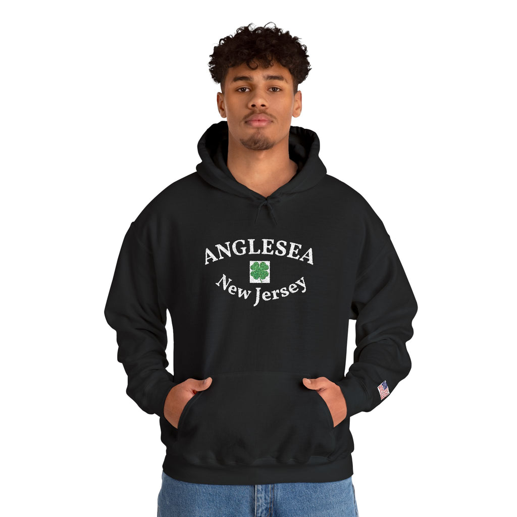 Embroidered Anglesea NJ Hooded Sweatshirt