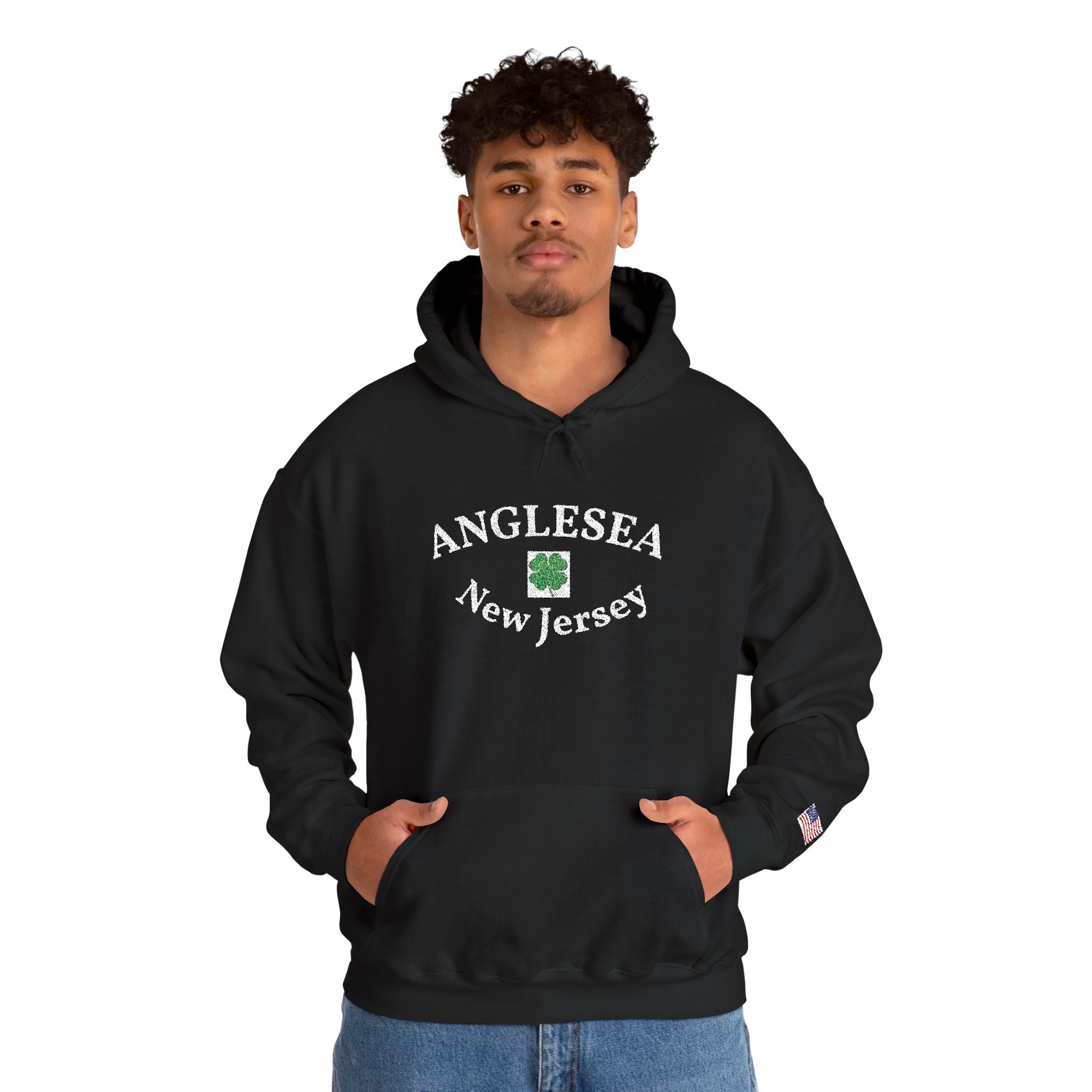 Embroidered Anglesea NJ Hooded Sweatshirt