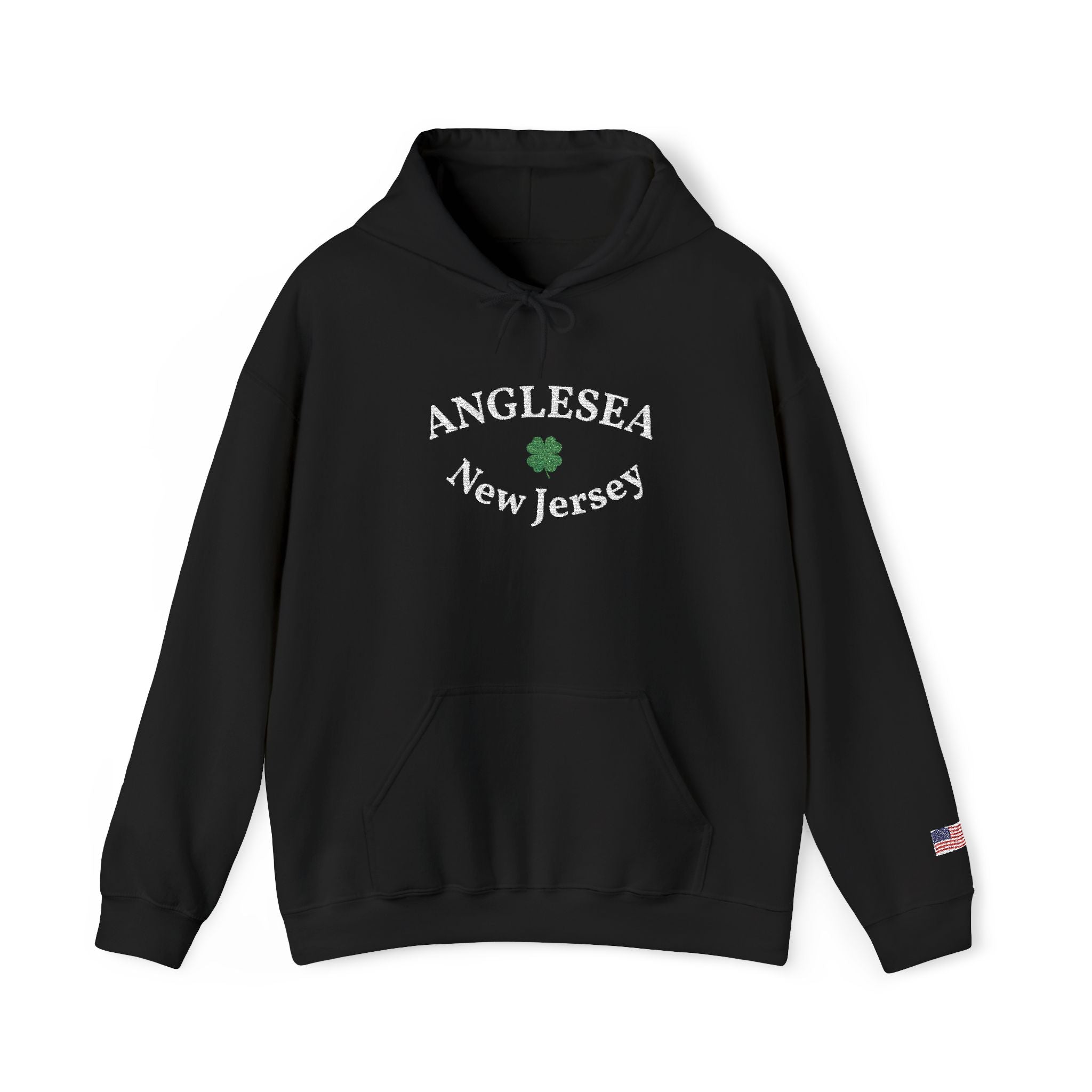 Embroidered Anglesea NJ Hooded Sweatshirt
